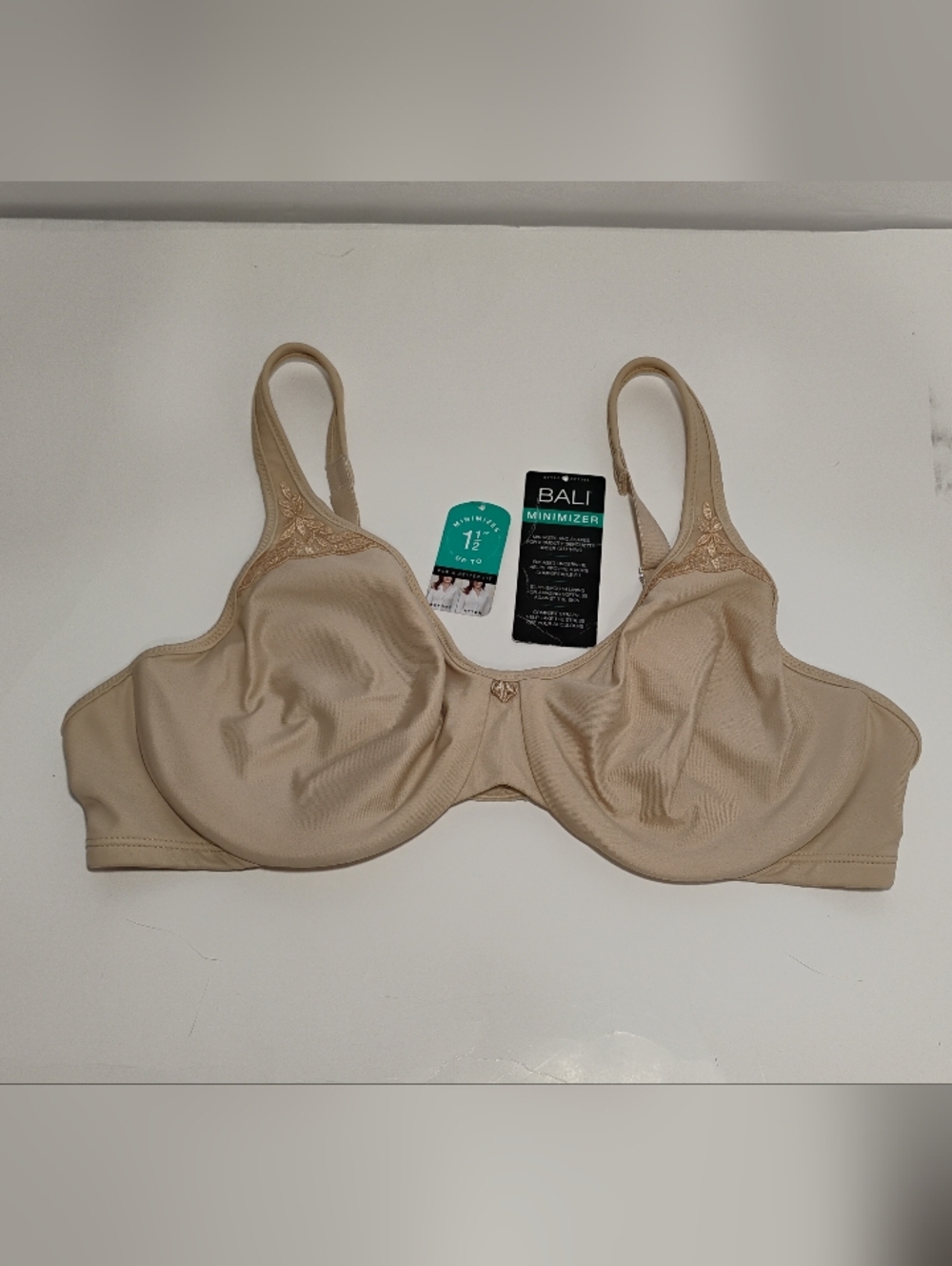 Bali Passion for Comfort Minimizer Bra Size 38C Beige VGC